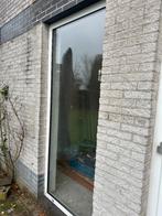 2x hoog aluminium kozijn met dubbel glas en 1 dubbele deur, Doe-het-zelf en Verbouw, Kozijnen en Schuifpuien, Gebruikt, Raamkozijn