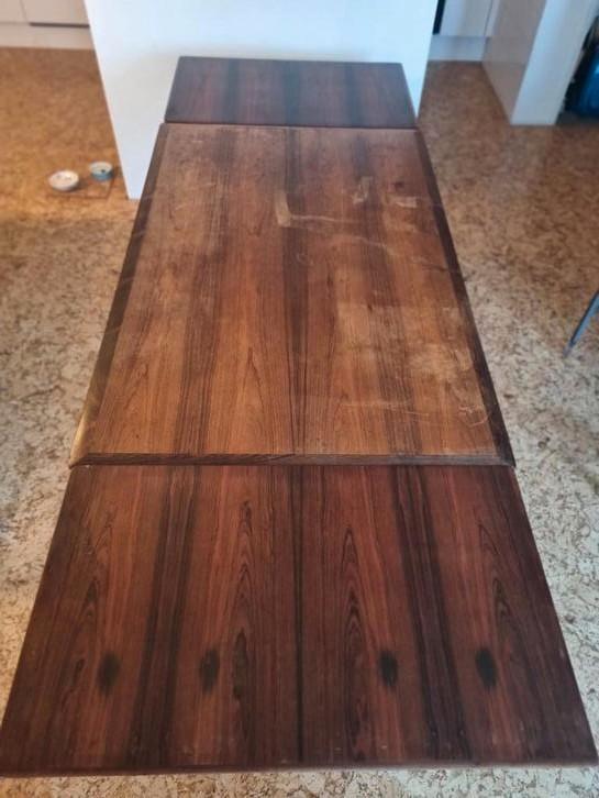 Restauratieproject vintage teak eettafel, Huis en Inrichting, Tafels | Eettafels, Gebruikt, 50 tot 100 cm, 100 tot 150 cm, Rechthoekig