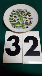 wandbord [32 ] der rhein, porselein, Ophalen of Verzenden