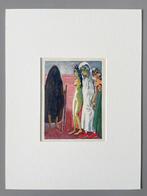 Houtgravure Kees Van Dongen 1955 in passepartout, Antiek en Kunst, Ophalen of Verzenden