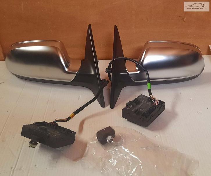Buitenspiegel set Audi A5 8F Coupe / Cabrio inklap 14-pins, Auto-onderdelen, Spiegels, Audi, Gebruikt, Herkomst onderdeel bekend