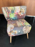 Woood fauteuil cocktail stoel dierenprint, Ophalen, Zo goed als nieuw