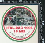 Sticker: Ital Dag 1996 - Militaire Luchtvaart Museum - Soest, Verzamelen, Stickers, Auto of Motor, Verzenden