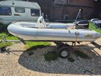 Sportieve Rib met console, Mercury buitenboordmotor 15pk, Watersport en Boten, Rubberboten, Gebruikt, Benzine, Minder dan 70 pk