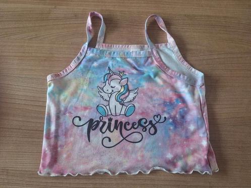 SHEIN Eenhoorn Topje met Spaghetti Bandjes (Maat 116/122), Kinderen en Baby's, Kinderkleding | Maat 116, Gebruikt, Meisje, Shirt of Longsleeve
