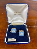 Wedgwood manchetknopen, Jasperware, Gold Plated, Overige materialen, Wedgwood, Engeland, Overige typen