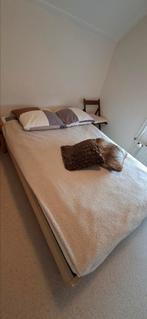 Bed 140x200 inclusief matras en topper, Ophalen, Overige materialen, Tweepersoons, 140 cm