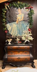 Vintage buikkast, Ophalen, Eikenhout, 50 tot 100 cm, Zo goed als nieuw