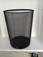 Metalen Afvalemmer - Zwart, Ophalen, Gebruikt, Metaal, Minder dan 50 cm