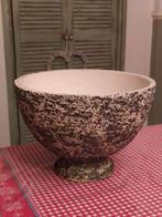 Vintage Grote berkenbast bloempot 23 cm doorsnee, Tuin en Terras, Bloempotten, Rond, Ophalen of Verzenden, Zo goed als nieuw, Minder dan 25 cm