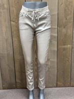 ZAC&Zoe Jog Broek XXL Leatherlook Champagne met glittertje, Beige, Maat 46/48 (XL) of groter, ZAC&Zoe, Ophalen of Verzenden