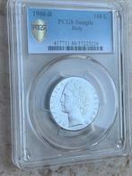 Italiaanse munt in slab met certificaat, Ophalen of Verzenden, Zilver