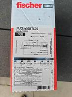 Fischer FAFS 5x100 TX25 Schroeven - Nieuw!, Ophalen of Verzenden, Nieuw, 50 tot 100 mm, Schroeven
