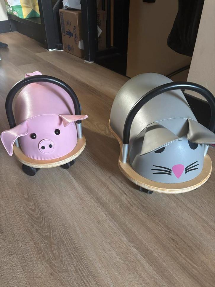 Wheelybug Loopwagens - Varken & Muis, Kinderen en Baby's, Speelgoed | Overig, Gebruikt, Jongen of Meisje, Ophalen