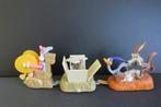 3 Looney Tunes bewegende figuurtjes, Verzamelen, Poppetjes en Figuurtjes, Gebruikt, Ophalen of Verzenden