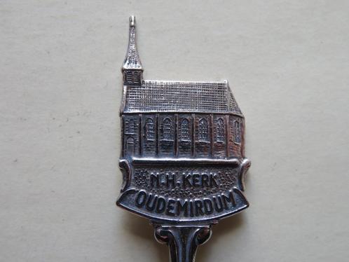 Verzilverd lepeltje N.H. kerk Oudemirdum Friesland, Verzamelen, Porselein, Kristal en Bestek, Zo goed als nieuw, Verzilverd, Verzenden
