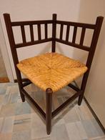 Kinder hoekstoeltje met biezen mat, Ophalen