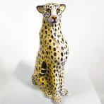 Terra Cotta Cheetah/luipaard beeld 60s Italiaans mid century, Verzamelen, Beelden en Beeldjes, Ophalen, Zo goed als nieuw, Dier