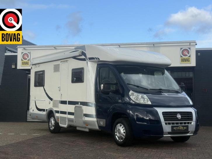 Mc Louis BLUE LINE 563 Fransbed elktr schotel tv zonnepaneel, Caravans en Kamperen, Campers, Bedrijf, tot en met 4, Half-integraal