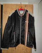 Diesel 700 vintage biker bomber jas XXL zwart nylon suède, Verzenden, Zwart, Overige maten, Gedragen