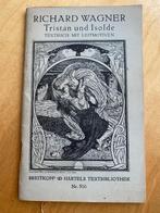 Richard Wagner text boek, Gebruikt, Ophalen of Verzenden, Artiest of Componist, Klassiek