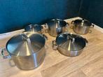BK pannenset 5 delig, Huis en Inrichting, Keuken | Potten en Pannen, Ophalen, Gebruikt, Rvs, Pannenset