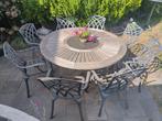 8 Tuinstoelen met armleuningen. Metalen /gietijzeren stoelen, Tuin en Terras, Tuinsets en Loungesets, Overige materialen, Zo goed als nieuw