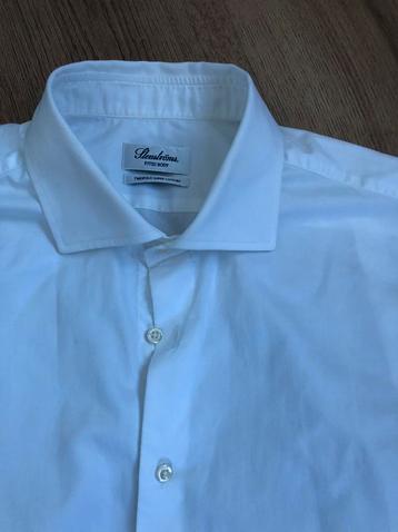 Stenstroms fitted body twofold super cotton overhemd wit xl beschikbaar voor biedingen