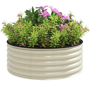 Outsunny plantenbak plantenbed open bodem 120 x 120 x 43 cm beschikbaar voor biedingen