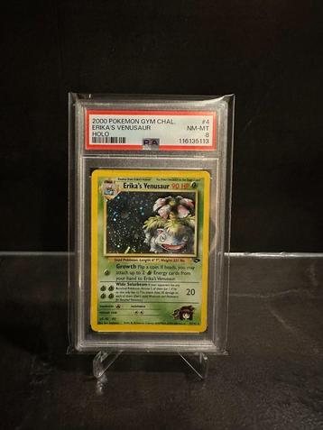 Pokémon Erika's Venusaur Holo - PSA 8 beschikbaar voor biedingen