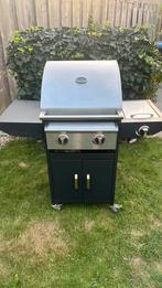 Gas barbecue bbq met gietijzeren roosters 2 grill 1 bakplaat, Tuin en Terras, Gasbarbecues, Ophalen, Gebruikt