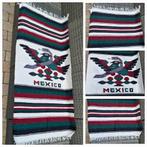Wand/vloerkleed Mexico, echt uit Mexico.🇲🇽, Mexicaans, 100 tot 150 cm, Rood, Zo goed als nieuw