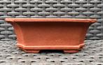 Bonsai schaal bruin ongeglazuurd gemerkt 13,1x10,2x4,9, Tuin en Terras, Bloempotten, Ophalen of Verzenden, Zo goed als nieuw, Aardewerk