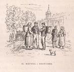 Meppel Costumes 1881 Meppel Klederdracht Houtgravure 1881, Antiek en Kunst, Ophalen of Verzenden
