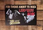 ZZ Top and ACDC reclamebord van metaal wandbord deco, Info@deconoord.nl, Deco Noord, Nieuw, Ophalen of Verzenden