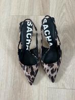 Sacha Leopard Kittenheel Slingbacks mt 36, Ophalen of Verzenden, Zo goed als nieuw, Bruin