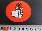 sticker Politiek PvdA  logo, Verzamelen, Stickers, Ophalen, Zo goed als nieuw, Bedrijf of Vereniging