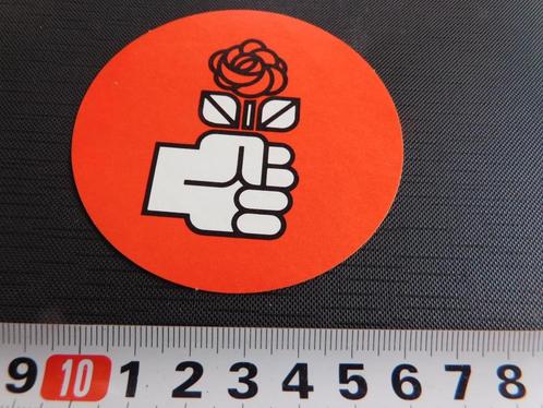 sticker Politiek PvdA  logo, Verzamelen, Stickers, Zo goed als nieuw, Bedrijf of Vereniging, Ophalen