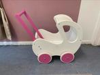 Houten poppenwagen, Ophalen, Gebruikt