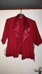 Mooi rood dames pakje, maat 44/46, Ophalen of Verzenden, Zo goed als nieuw, Maat 42/44 (L), Rood