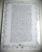 Wees kalm temidden van lawaai~Tekst uit 1692 gevonden in St, Verzamelen, Religie, Overige religies, Gebruikt, Ophalen of Verzenden