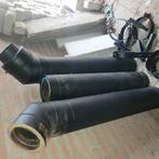 Dubbelwandige kachelpijpen, Ophalen of Verzenden, Zo goed als nieuw, Hout, Houtkachel