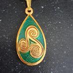Keltische hanger met ketting, Nieuw, Ophalen of Verzenden, Goud, Overige materialen