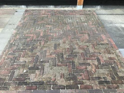 8,2m² Gebakken dikformaat 8cm. dik (gebruikt), Tuin en Terras, Tegels en Klinkers, Zo goed als nieuw, Klinkers, Overige materialen