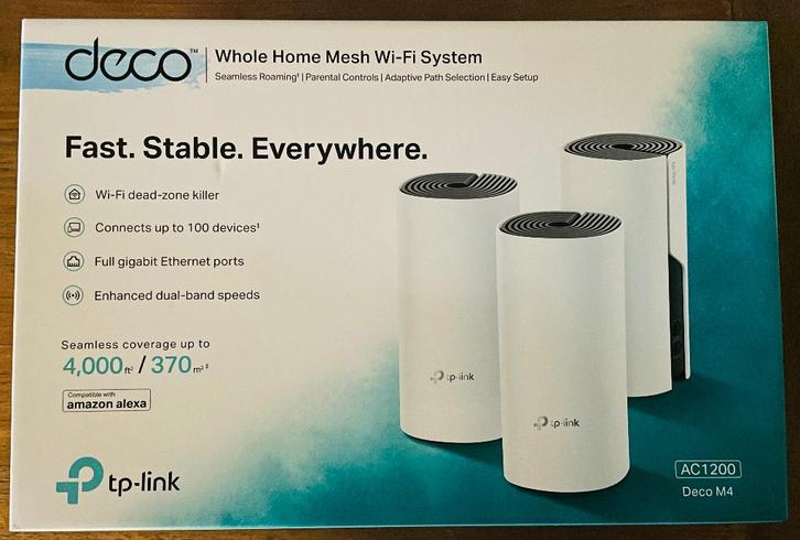 TP-Link Deco M4 - Mesh WiFi - 3-pack (als nieuw), Computers en Software, WiFi-versterkers, Zo goed als nieuw, Verzenden