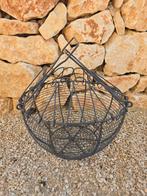 Prachtige zeer grote antieke franse draad - eier/ fruitmand, Antiek en Kunst, Ophalen of Verzenden