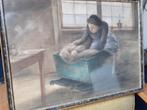 Krijttekening uit 1912. Heel mooi, Antiek en Kunst, Kunst | Schilderijen | Klassiek, Ophalen