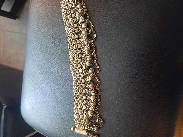 Zeldzame vonst  Vintage  zilveren enkelband, Sieraden, Tassen en Uiterlijk, Antieke sieraden, Zilver, Ophalen of Verzenden