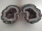 Amethist geode 2 stuks, Verzamelen, Mineralen en Fossielen, Ophalen of Verzenden