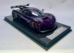 Koenigsegg Jesko 7315 Paars Carbon 1:18 van FrontiArt, Ophalen of Verzenden, Nieuw, Auto, Overige merken
